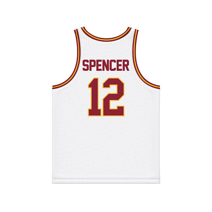 Minnesota - NCAA Men's Basketball : RJ Spencer - White Basketball Jersey-1