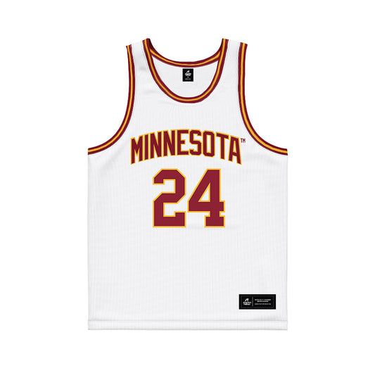 Minnesota - NCAA Women's Basketball : Mallory Heyer - White Basketball Jersey-0