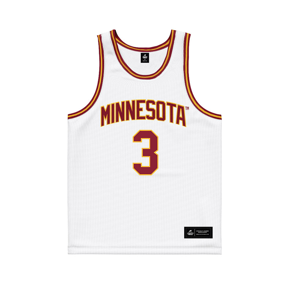 Minnesota - NCAA Men's Basketball : Bobby Durkin - White Basketball Jersey-0
