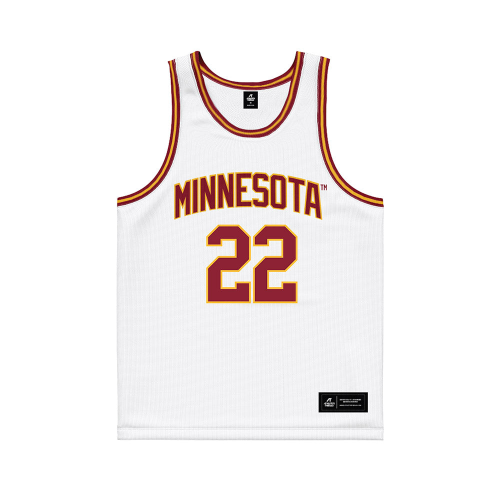 Minnesota - NCAA Men's Basketball : Robert Vaihola - White Basketball Jersey-0