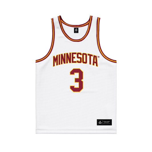 Minnesota - NCAA Women's Basketball : Amaya Battle - White Basketball Jersey-0