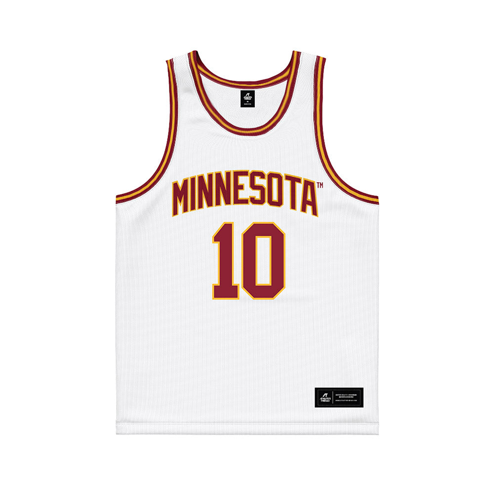 Minnesota - NCAA Women's Basketball : Mara Braun - White Basketball Jersey-0