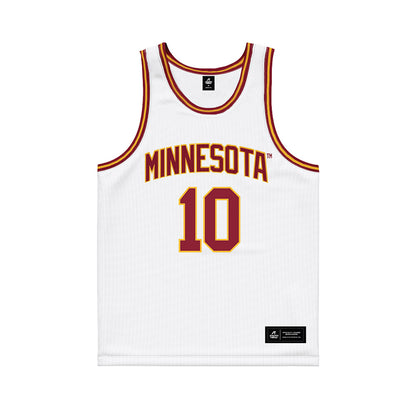 Minnesota - NCAA Women's Basketball : Mara Braun - White Basketball Jersey-0