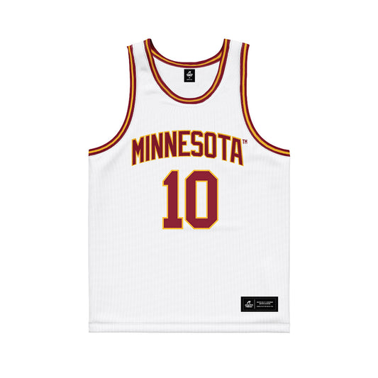 Minnesota - NCAA Women's Basketball : Mara Braun - White Basketball Jersey-0