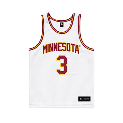 Minnesota - NCAA Women's Basketball : Amaya Battle - White Basketball Jersey-0