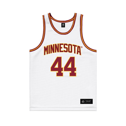 Minnesota - NCAA Women's Basketball : Gracie Merkle - White Basketball Jersey-0