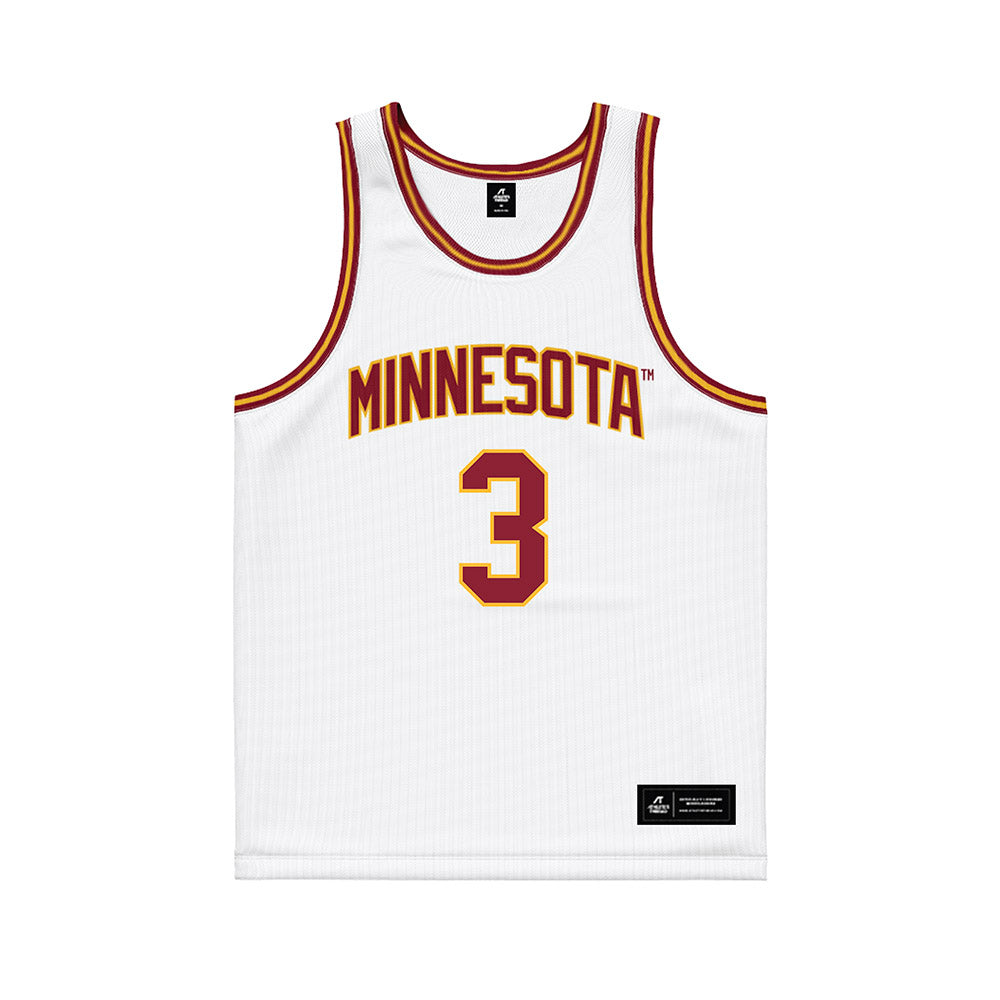 Minnesota - NCAA Women's Basketball : Amaya Battle - White Basketball Jersey-0