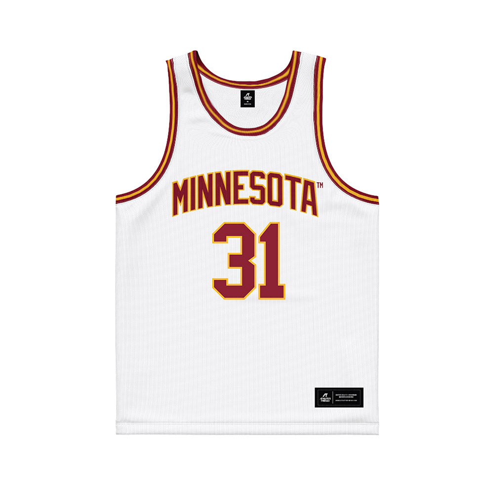 Minnesota - NCAA Women's Basketball : Finau Tonga - White Basketball Jersey-0