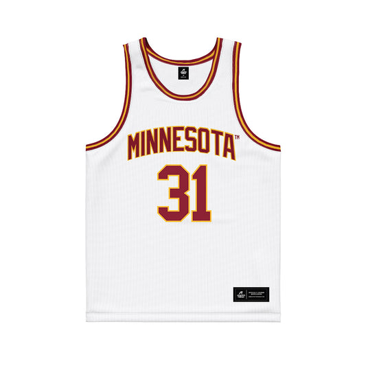 Minnesota - NCAA Women's Basketball : Finau Tonga - White Basketball Jersey-0
