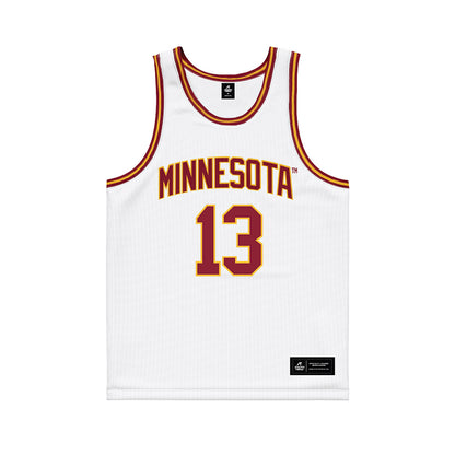 Minnesota - NCAA Men's Basketball : Chance Stephens - White Basketball Jersey-0