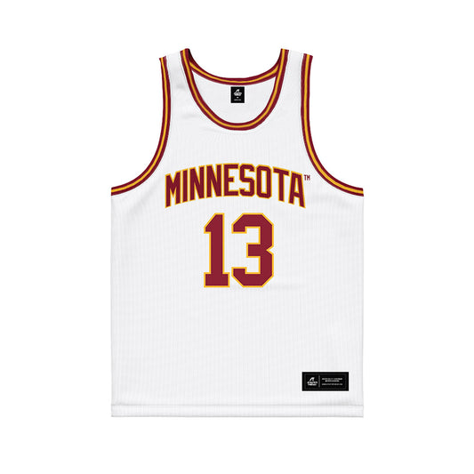 Minnesota - NCAA Men's Basketball : Chance Stephens - White Basketball Jersey-0