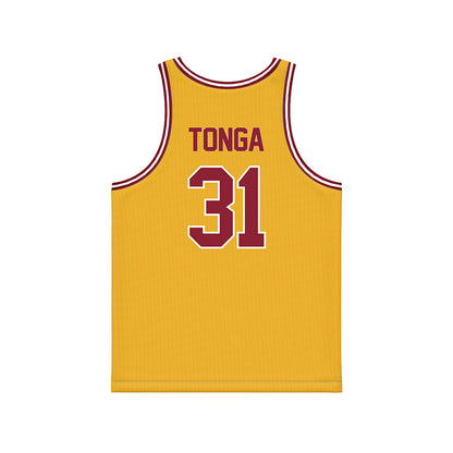 Minnesota - NCAA Women's Basketball : Finau Tonga - Gold Basketball Jersey-1