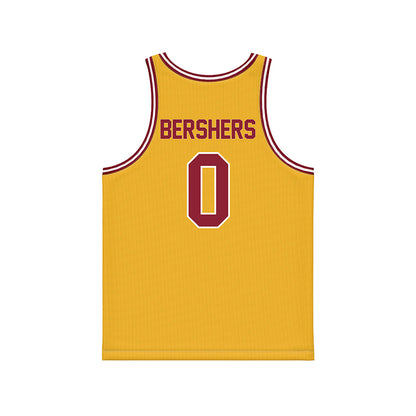 Minnesota - NCAA Women's Basketball : Tracey Bershers - Gold Basketball Jersey-1