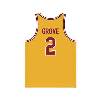 Minnesota - NCAA Men's Basketball : Grayson Grove - Gold Basketball Jersey-1
