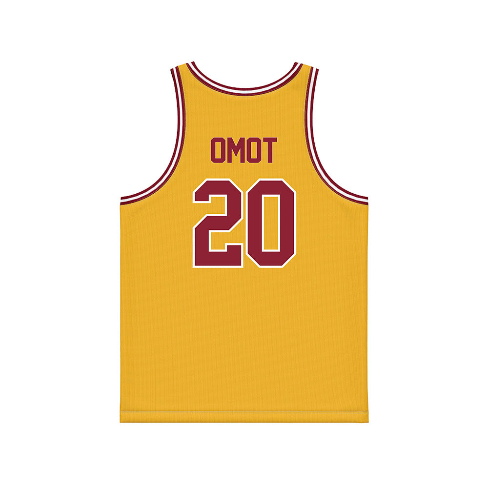 Minnesota - NCAA Men's Basketball : Bj Omot - Gold Basketball Jersey-1