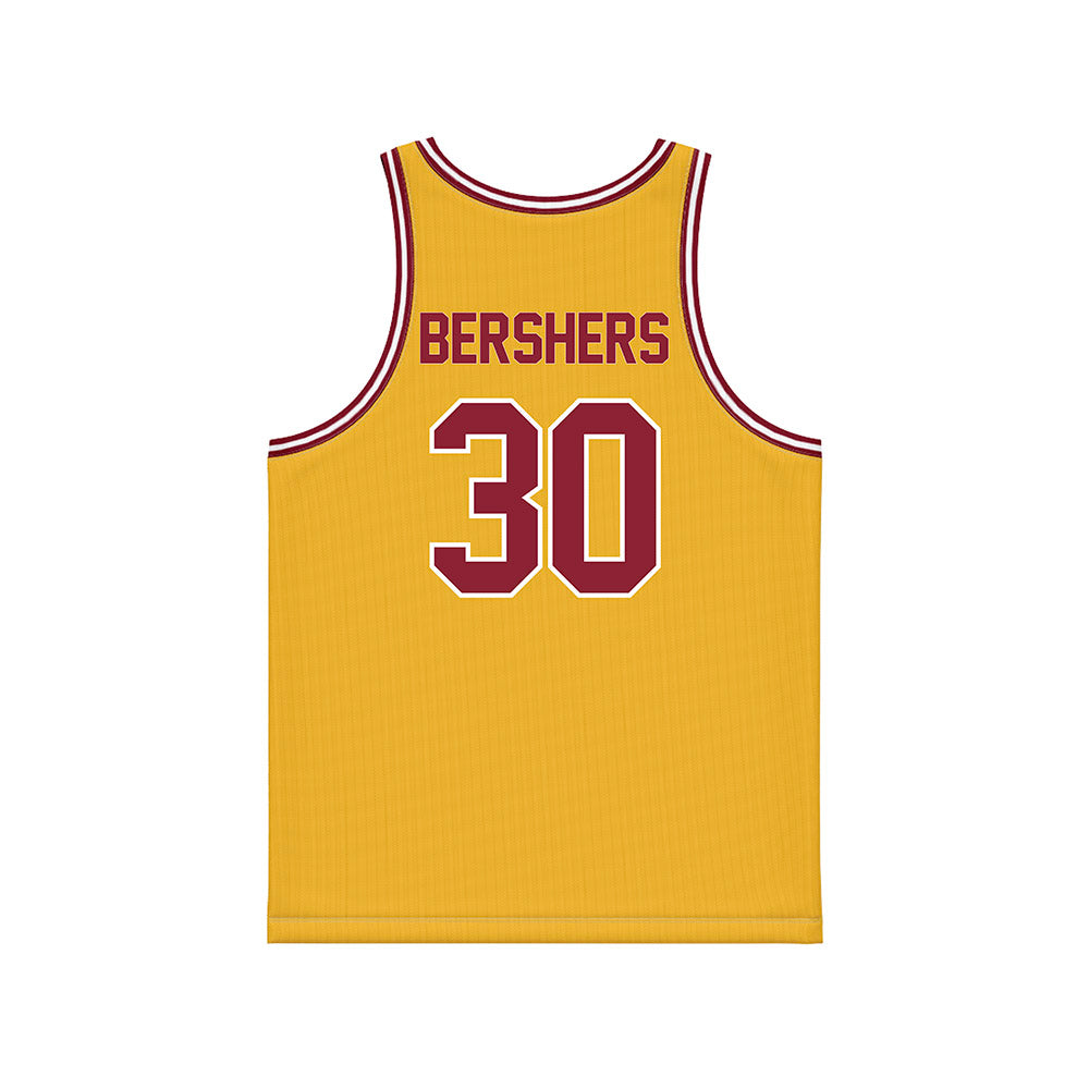Minnesota - NCAA Women's Basketball : Zoey Bershers - Gold Basketball Jersey-1
