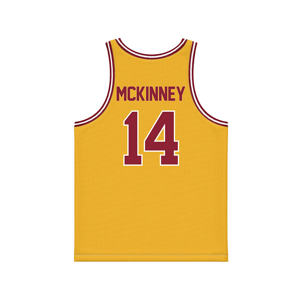 Minnesota - NCAA Women's Basketball : Tori McKinney - Gold Basketball Jersey-1