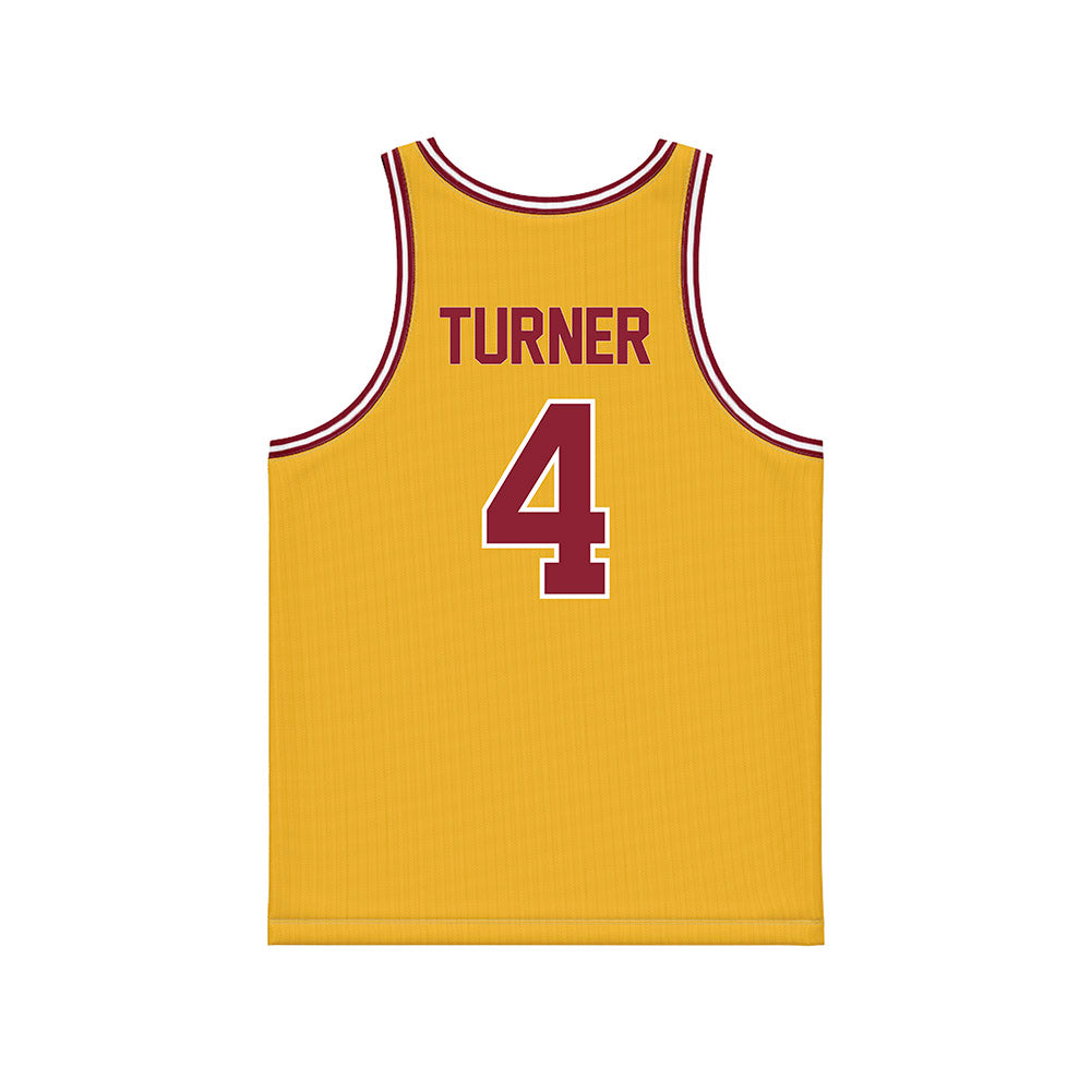Minnesota - NCAA Men's Basketball : Nehemiah Turner - Gold Basketball Jersey-1