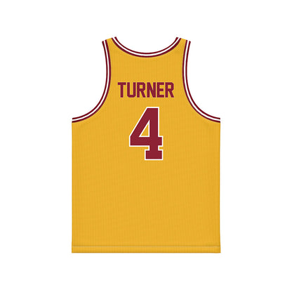 Minnesota - NCAA Men's Basketball : Nehemiah Turner - Gold Basketball Jersey-1