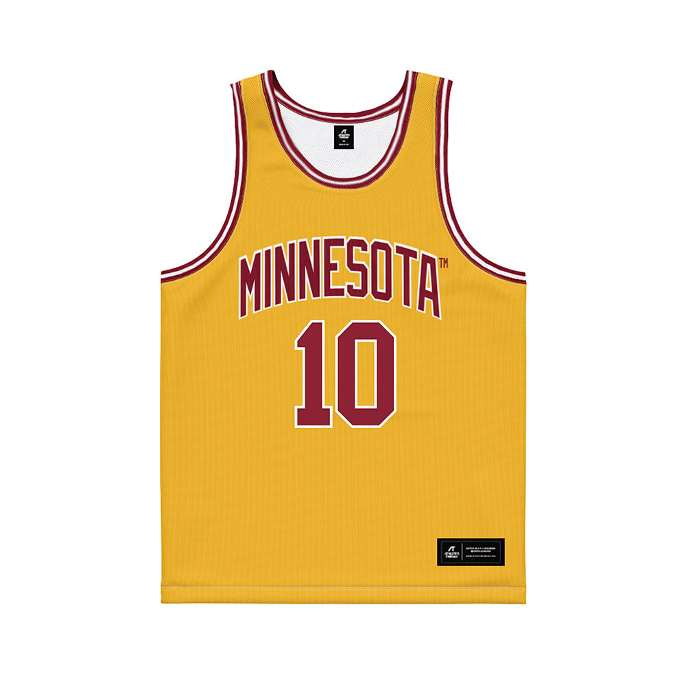 Minnesota - NCAA Women's Basketball : Mara Braun - Gold Basketball Jersey-0
