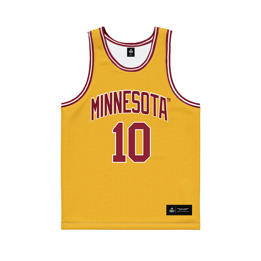 Minnesota - NCAA Women's Basketball : Mara Braun - Gold Basketball Jersey-0