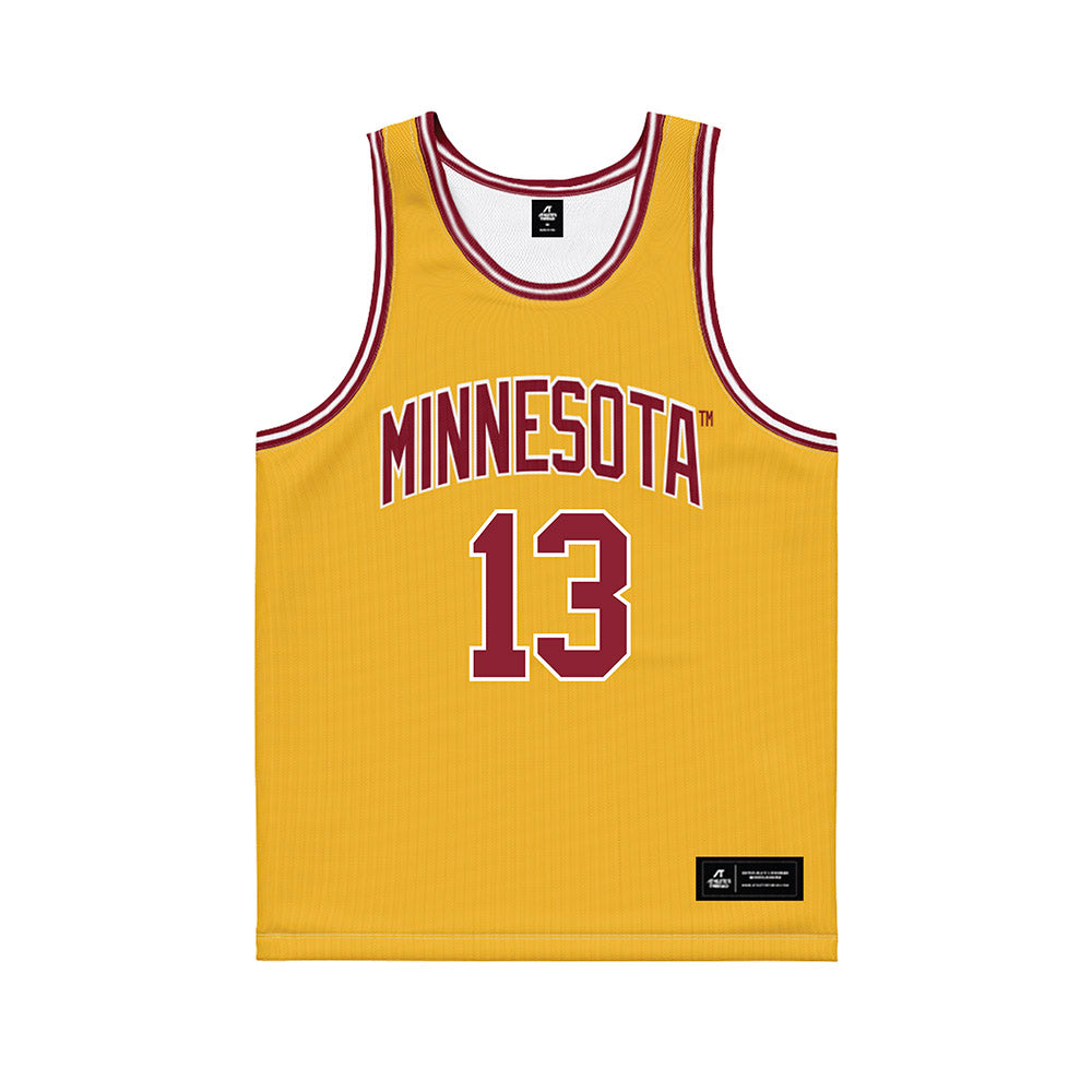 Minnesota - NCAA Men's Basketball : Chance Stephens - Gold Basketball Jersey-0