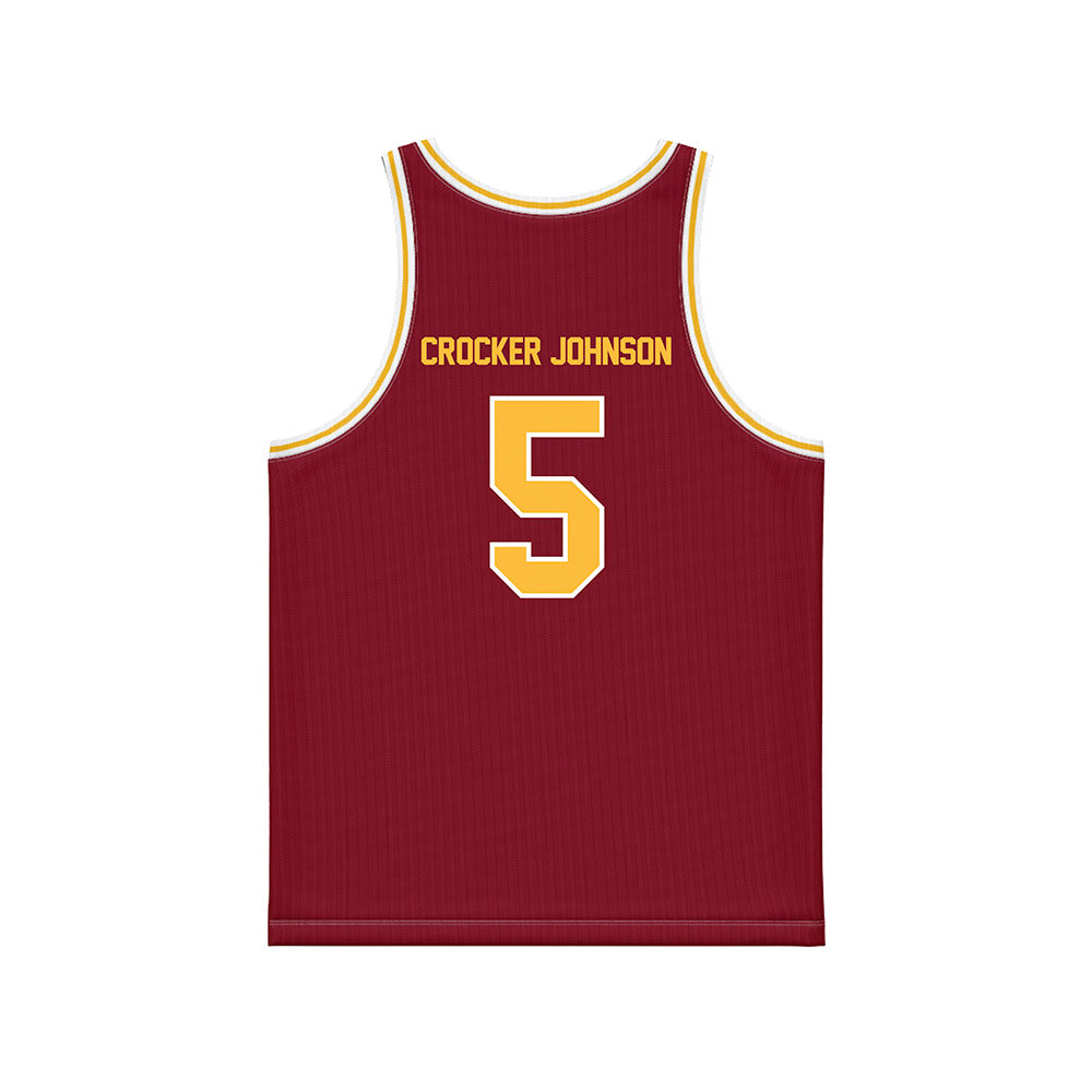Minnesota - NCAA Men's Basketball : Jaylen Crocker johnson - Maroon Basketball Jersey-1