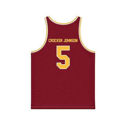 Minnesota - NCAA Men's Basketball : Jaylen Crocker johnson - Maroon Basketball Jersey-1