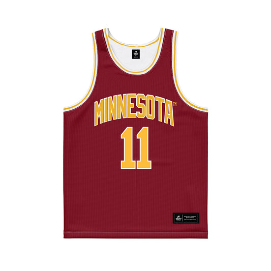 Minnesota - NCAA Men's Basketball : Maximus Gizzi - Maroon Basketball Jersey-0