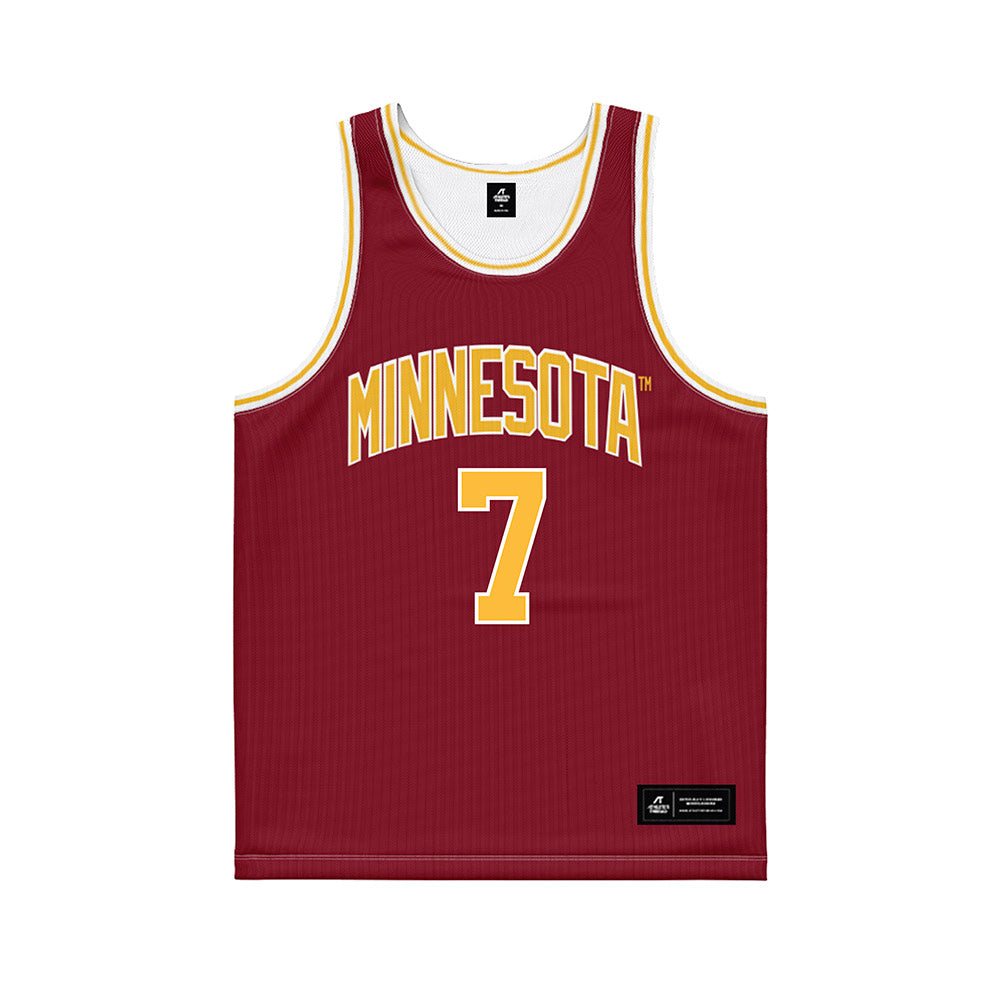 Minnesota - NCAA Men's Basketball : Malachi Palmer - Maroon Basketball Jersey-0