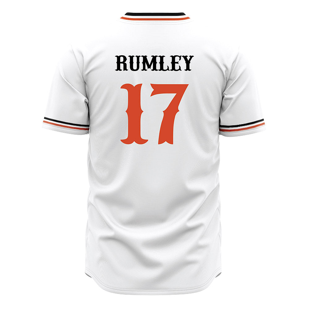 Campbell - NCAA Baseball : Trenton Rumley - White Jersey-1