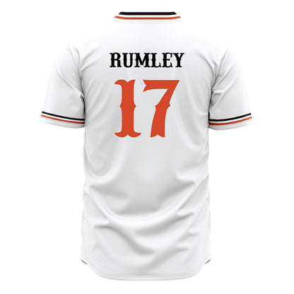 Campbell - NCAA Baseball : Trenton Rumley - White Jersey-1