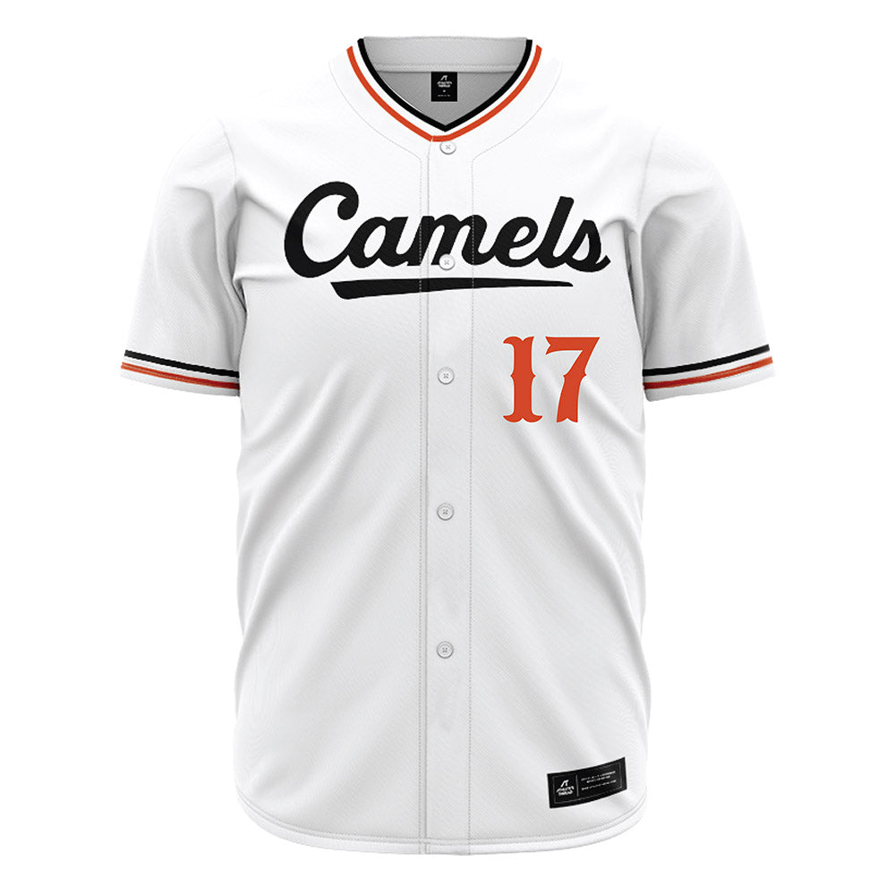 Campbell - NCAA Baseball : Trenton Rumley - White Jersey-0