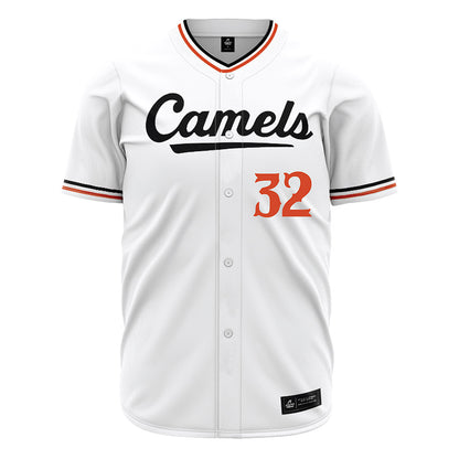 Campbell - NCAA Baseball : Owen Simmons - White Jersey-0