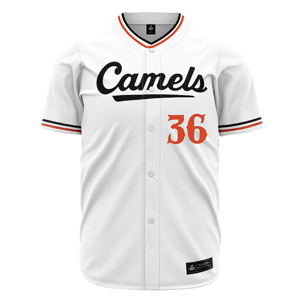 Campbell - NCAA Baseball : Caleb White - White Jersey-0