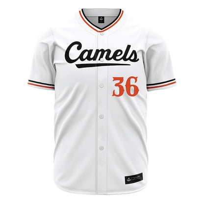 Campbell - NCAA Baseball : Caleb White - White Jersey-0