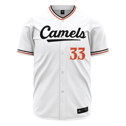 Campbell - NCAA Baseball : Harrison Lewis - White Jersey-0