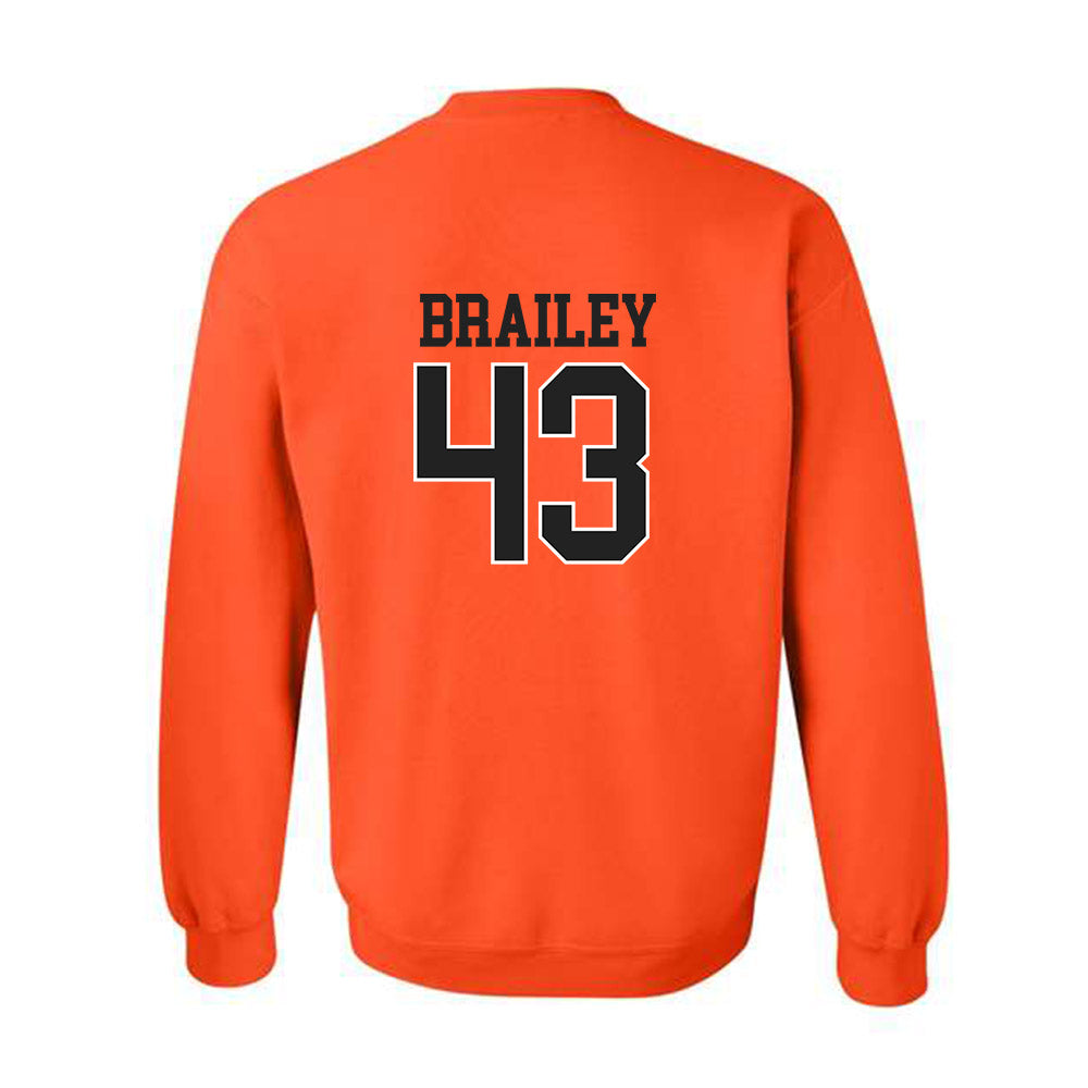 Campbell - NCAA Baseball : Beau Brailey - Replica Shersey Crewneck Sweatshirt-1