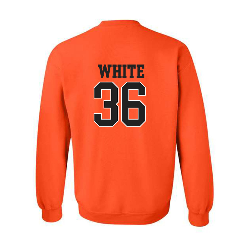 Campbell - NCAA Baseball : Caleb White - Replica Shersey Crewneck Sweatshirt-1