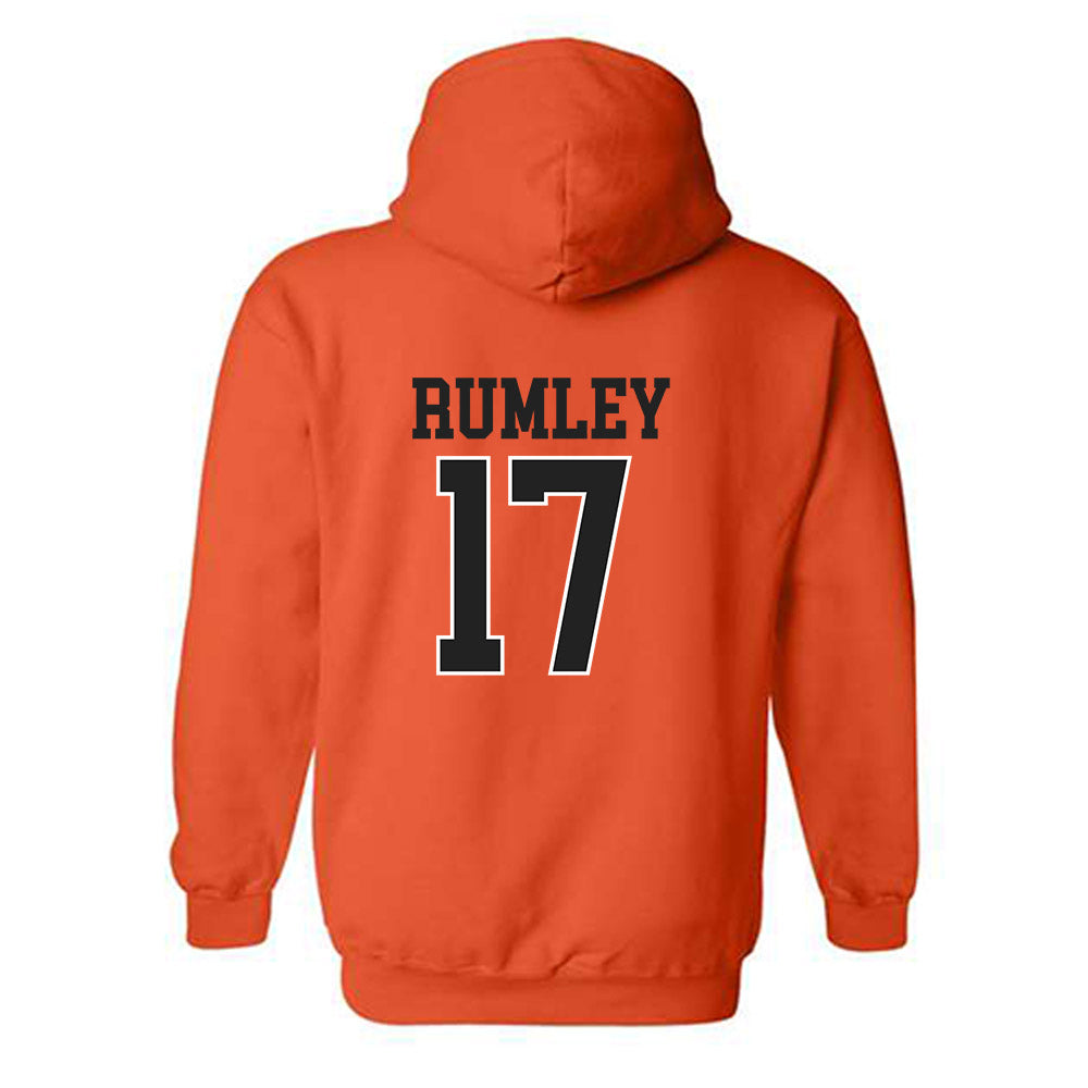Campbell - NCAA Baseball : Trenton Rumley - Replica Shersey Hooded Sweatshirt-1