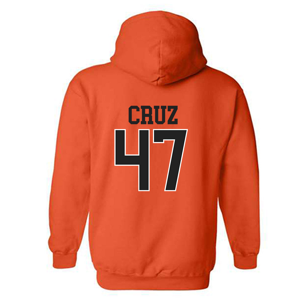 Campbell - NCAA Baseball : Gabriel Cruz - Replica Shersey Hooded Sweatshirt-1