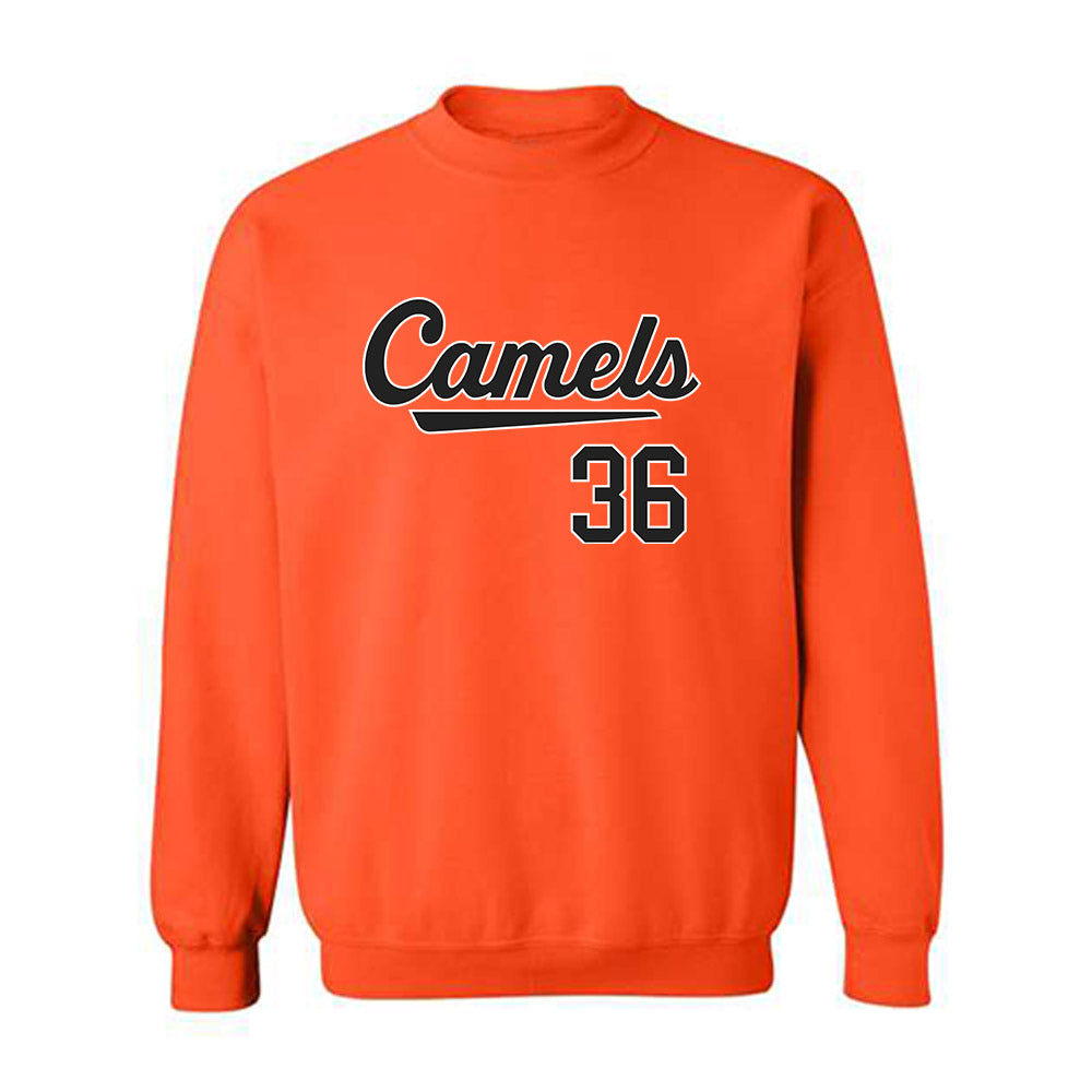 Campbell - NCAA Baseball : Caleb White - Replica Shersey Crewneck Sweatshirt-0