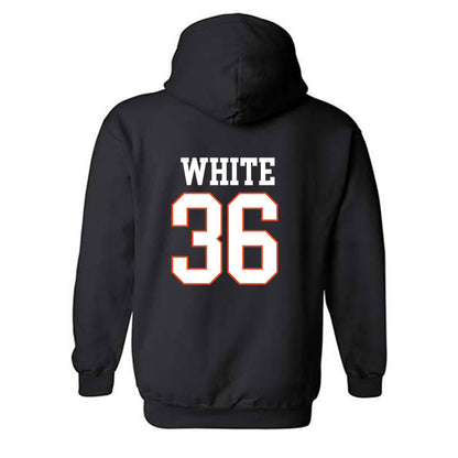 Campbell - NCAA Baseball : Caleb White - Replica Shersey Hooded Sweatshirt-1