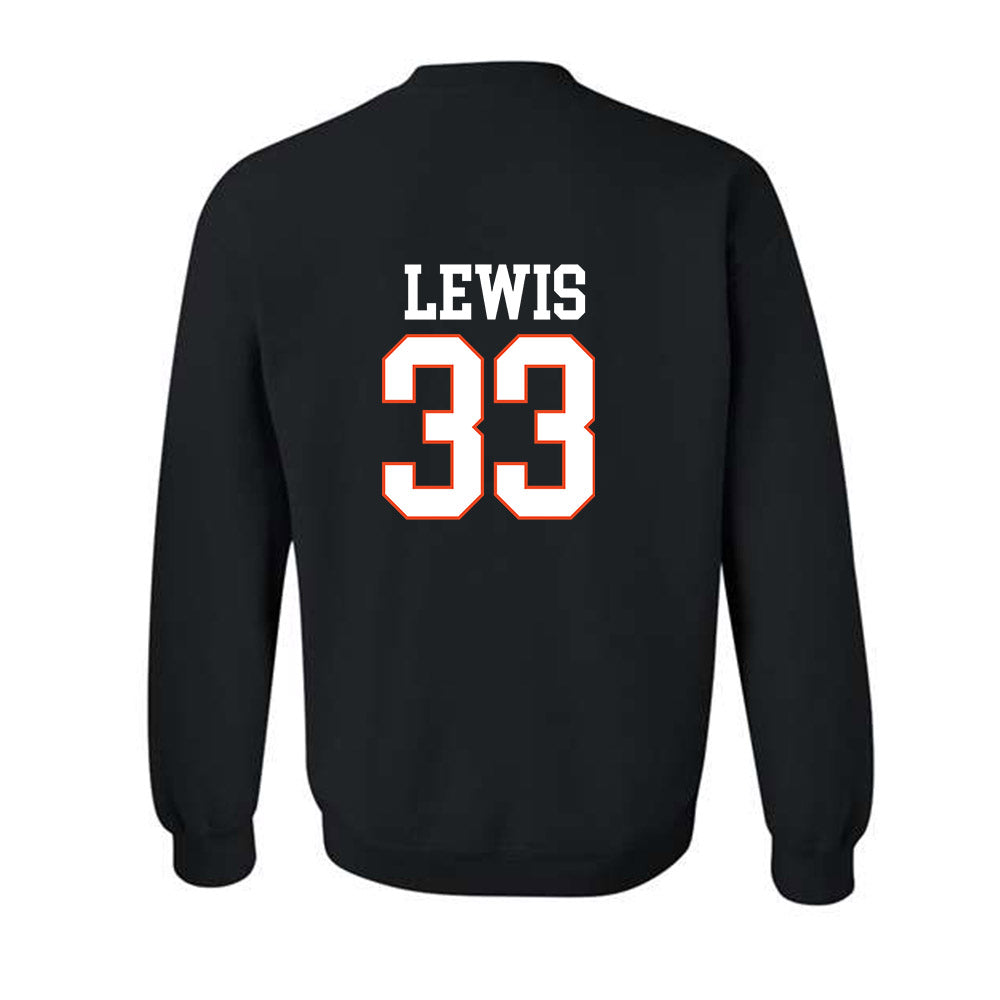 Campbell - NCAA Baseball : Harrison Lewis - Replica Shersey Crewneck Sweatshirt-1