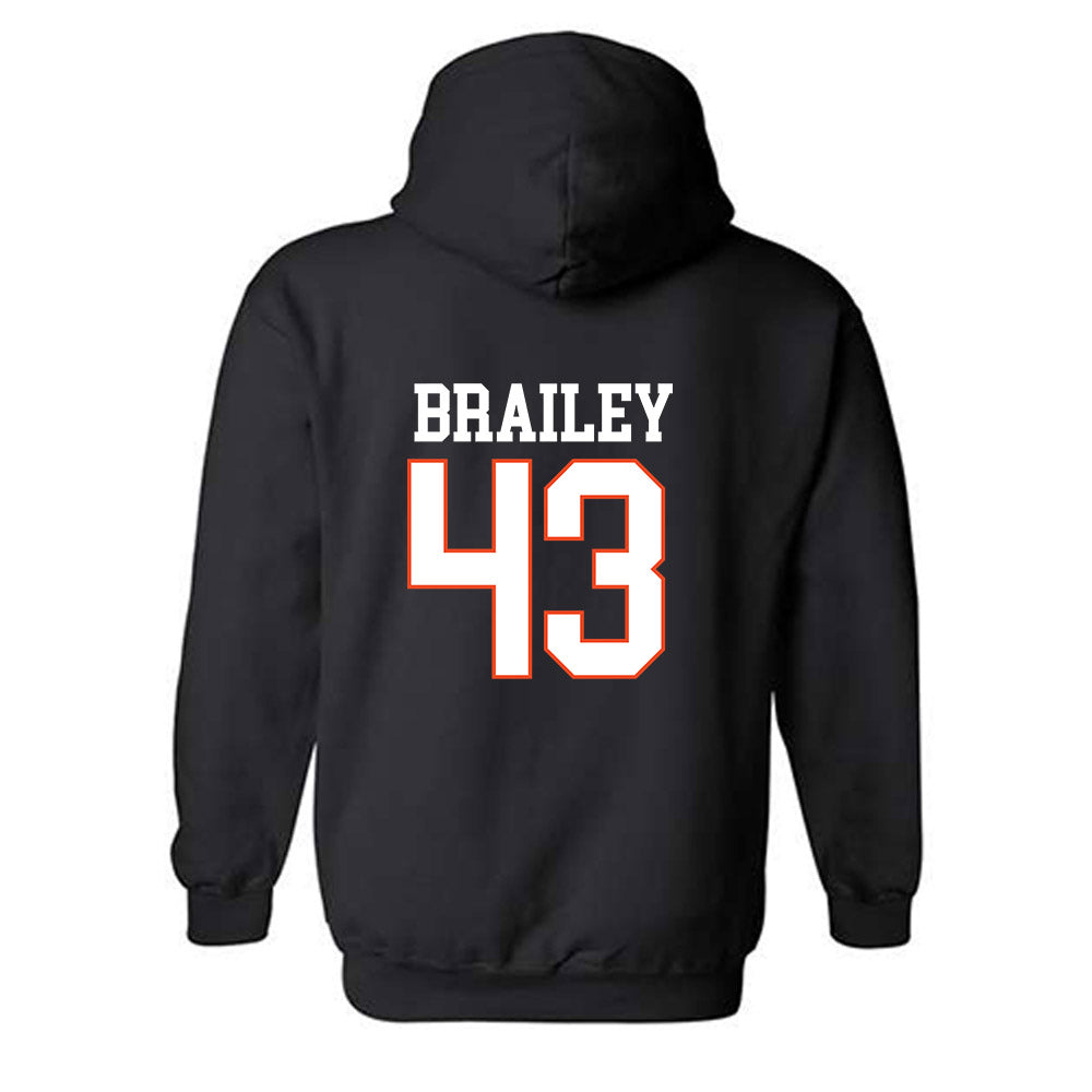 Campbell - NCAA Baseball : Beau Brailey - Replica Shersey Hooded Sweatshirt-1
