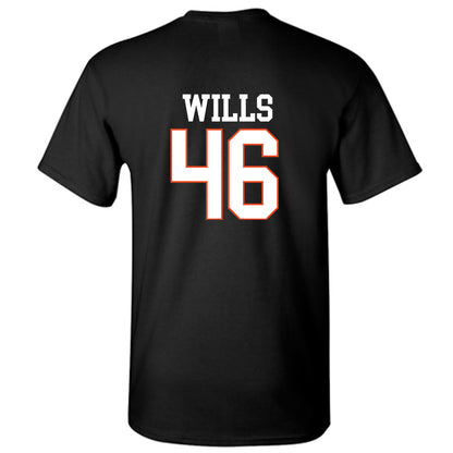 Campbell - NCAA Baseball : Houston Wills - Replica Shersey T-Shirt-1