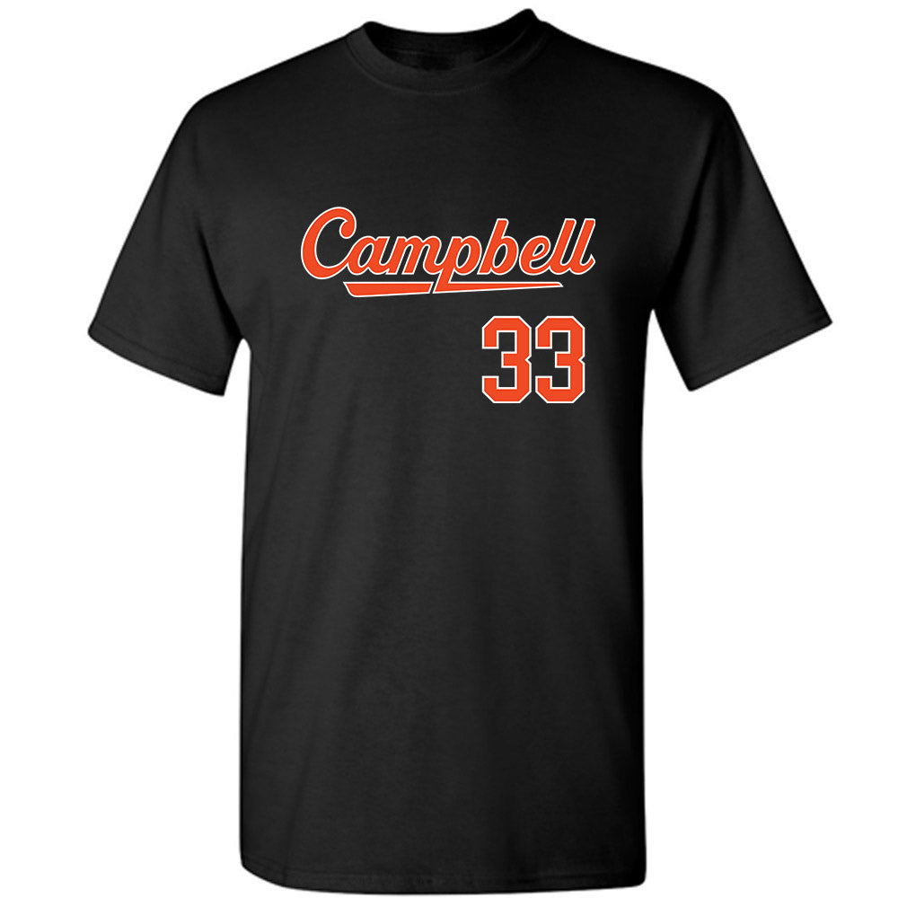 Campbell - NCAA Baseball : Harrison Lewis - Replica Shersey T-Shirt-0
