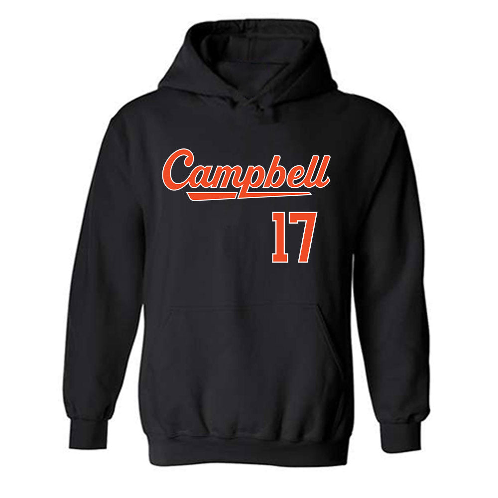 Campbell - NCAA Baseball : Trenton Rumley - Replica Shersey Hooded Sweatshirt-0