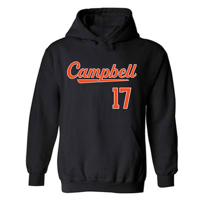 Campbell - NCAA Baseball : Trenton Rumley - Replica Shersey Hooded Sweatshirt-0