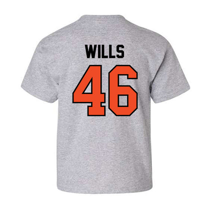 Campbell - NCAA Baseball : Houston Wills - Fashion Shersey Youth T-Shirt-1